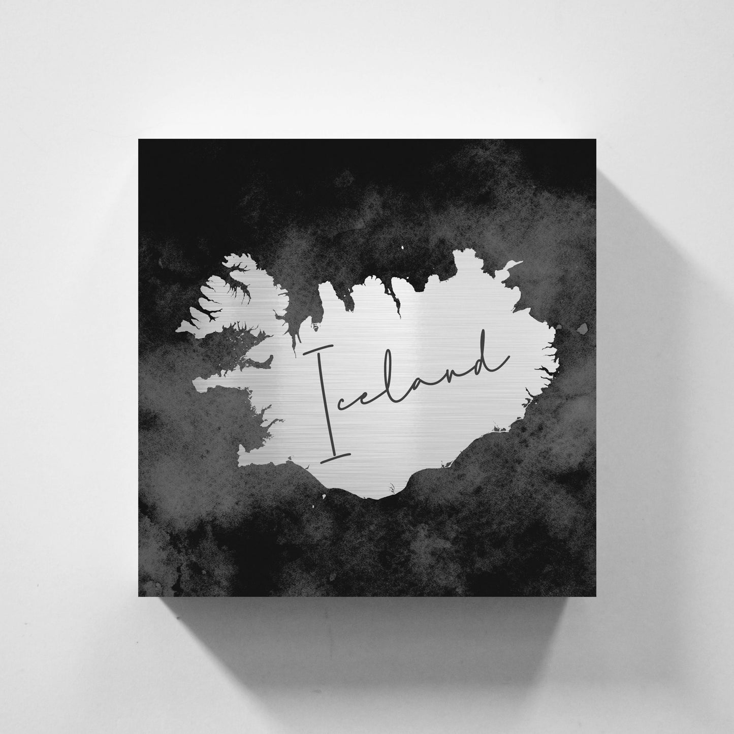 Metallschild Island