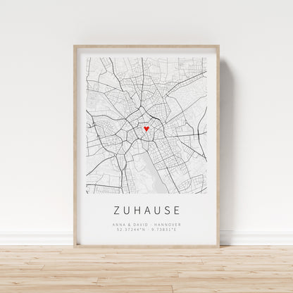 Stadtplan-Poster