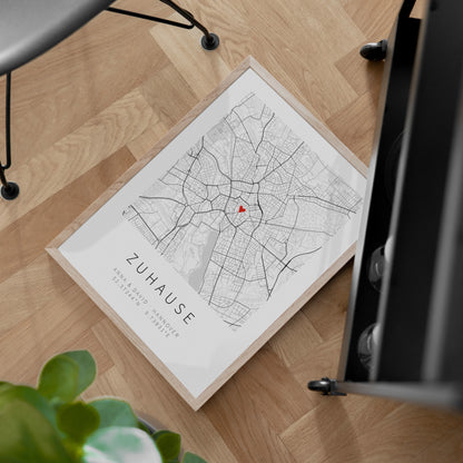 Stadtplan-Poster