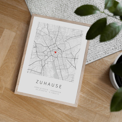 Stadtplan-Poster